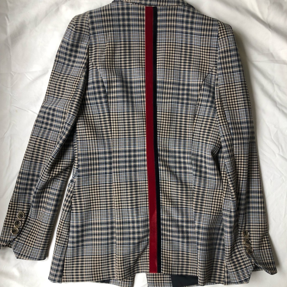 River island tailored blazer with red stripe